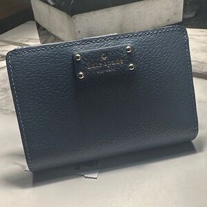 Kate Spade Blue Pebbled Wallet
